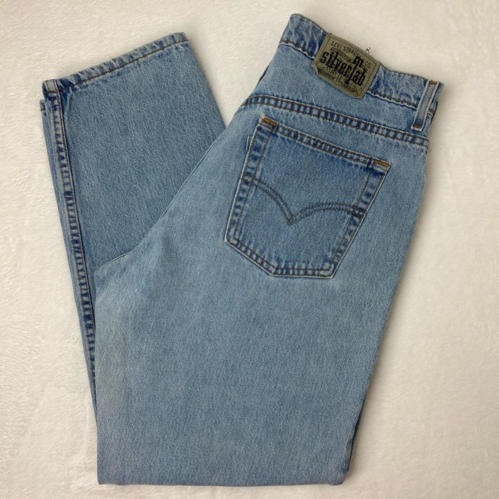 - Vintage Levis mom jeans SILVERTAB loose fit jr 13/14